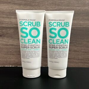 2 Scrub So Clean Acne Fighting Super Scrub w/ Salicylic Acid + Licorice 3.4oz EA